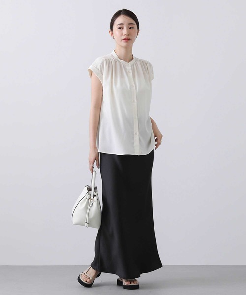 「Gready Brilliant」 「favori」ノースリーブブラウス 38 ブラウン レディース_画像2