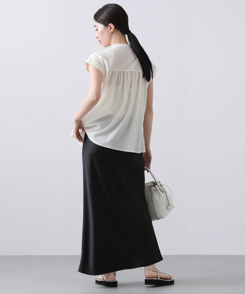 「Gready Brilliant」 「favori」ノースリーブブラウス 38 ブラウン レディース_画像4