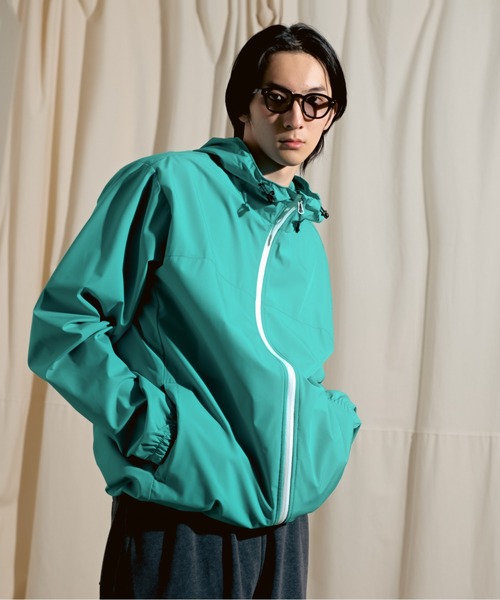 「CALIFORNIA OUTFITTERS」 ジップアップパーカー X-LARGE ブルーグリーン メンズ_画像8