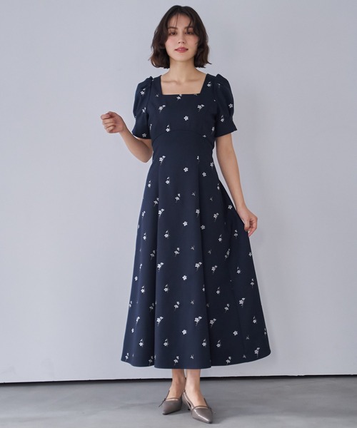 NOELA（ノエラ） ワンピース 「Premium」フラワー刺繍ワンピース