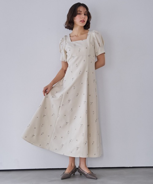 NOELA（ノエラ） ワンピース 「Premium」フラワー刺繍ワンピース