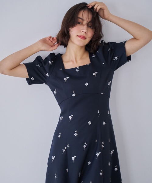 NOELA（ノエラ） ワンピース 「Premium」フラワー刺繍ワンピース