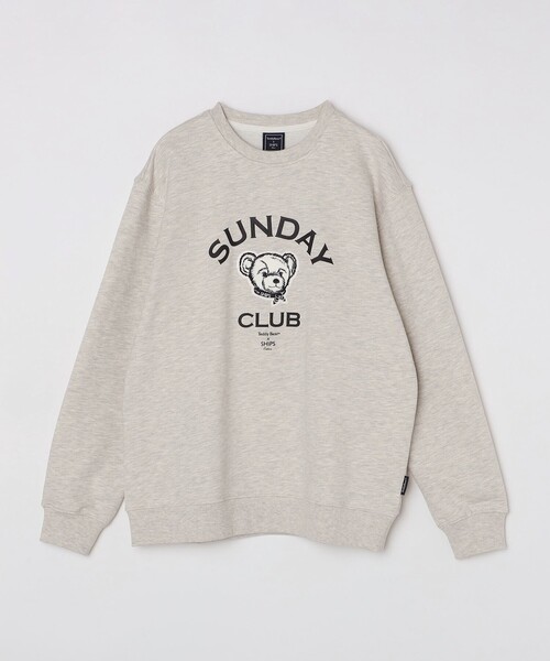 「SHIPS Colors」 スウェットカットソー「teddybearコラボ」 LARGE ダークブルー メンズ_画像3