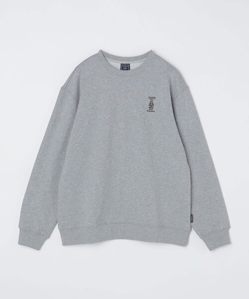 「SHIPS Colors」 スウェットカットソー「teddybearコラボ」 LARGE ダークブルー メンズ_画像4
