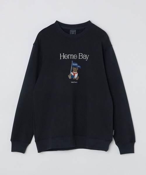「SHIPS Colors」 スウェットカットソー「teddybearコラボ」 LARGE ダークブルー メンズ_画像6