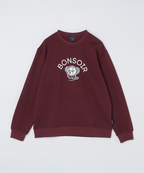 「SHIPS Colors」 スウェットカットソー「teddybearコラボ」 LARGE ダークブルー メンズ_画像8