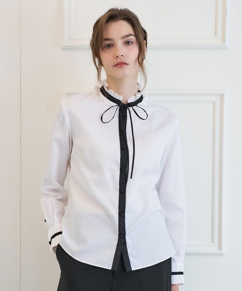 Z ドレステリア DRESSTERIOR ブラウス シャツ トップス ボウタイ DRESSTERIOR（ドレステリア） ブラウス シャツ 「otonaMUSE5月号掲載