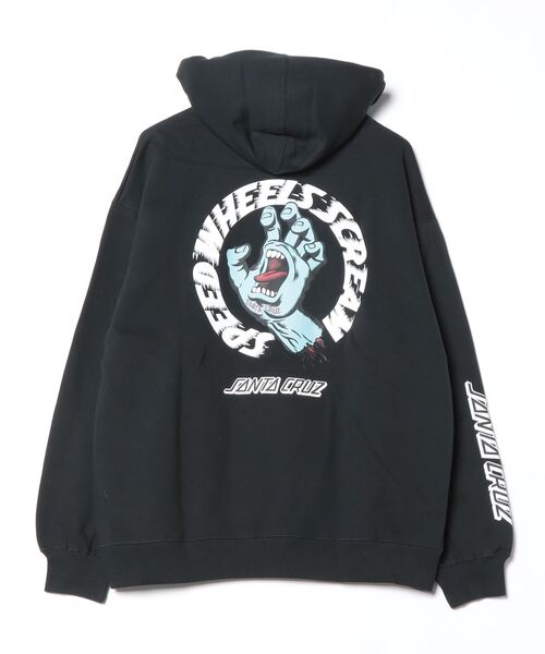 「SANTA CRUZ」 プルオーバーパーカー L スミクロ メンズ_画像3