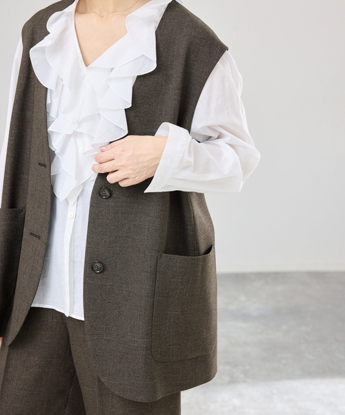 IENA（イエナ） ベスト ジレ 「セットアップ対応/」ウォッシャブル