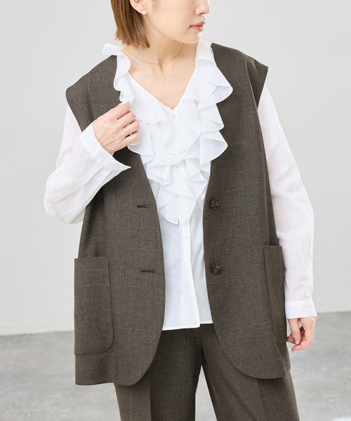 IENA（イエナ） ベスト ジレ 「セットアップ対応/」ウォッシャブル