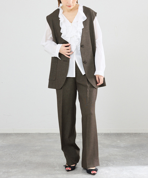 IENA（イエナ） ベスト ジレ 「セットアップ対応/」ウォッシャブル