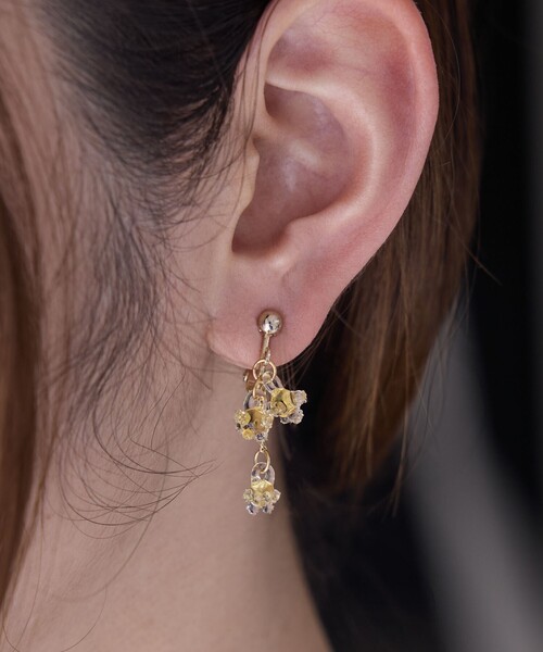 Lampwork factory ミモザ イヤリング イヤリング ミモザ