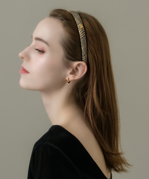 「muku」 カチューシャ FREE グレー レディース_画像3