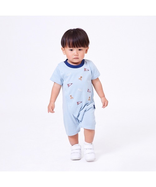 POLO BCS（ポロ・ビーシーエス） ベビー服 ロンパース ロゴクマ半袖 