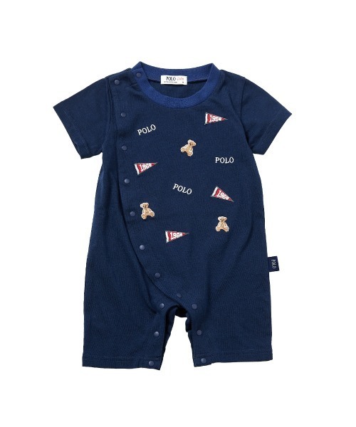 POLO BCS（ポロ・ビーシーエス） ベビー服 ロンパース ロゴクマ半袖 