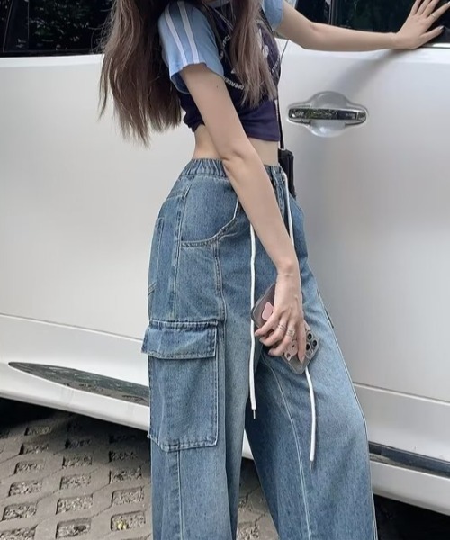 「gossip！ロサンゼルス」 デニムパンツ FREE ブルー レディース_画像6