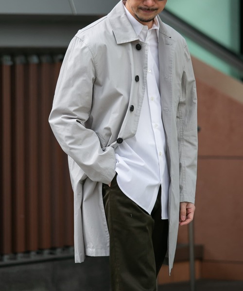 「URBAN RESEARCH ROSSO MEN」 ステンカラーコート MEDIUM グリーン系その他 メンズ_画像3