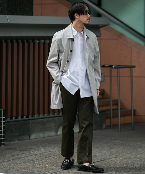 「URBAN RESEARCH ROSSO MEN」 ステンカラーコート MEDIUM グリーン系その他 メンズ_画像8