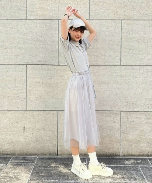 「F i.n.t」 スカート FREE オフホワイト レディース_画像4