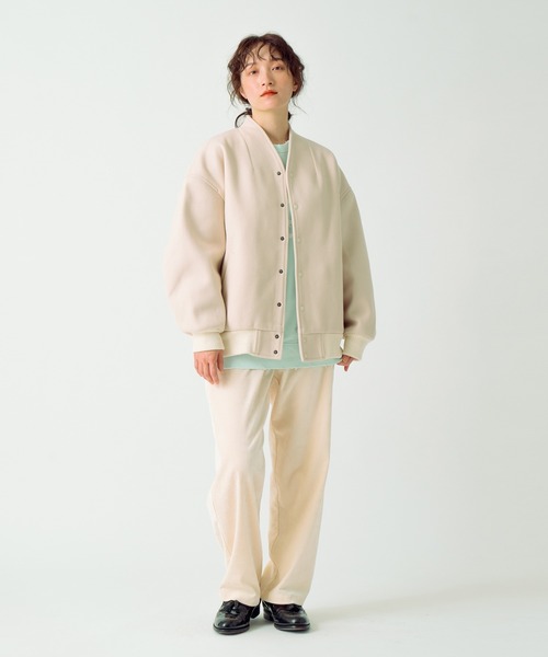 「kha:ki」 スタジャン 1 ネイビー レディース_画像9