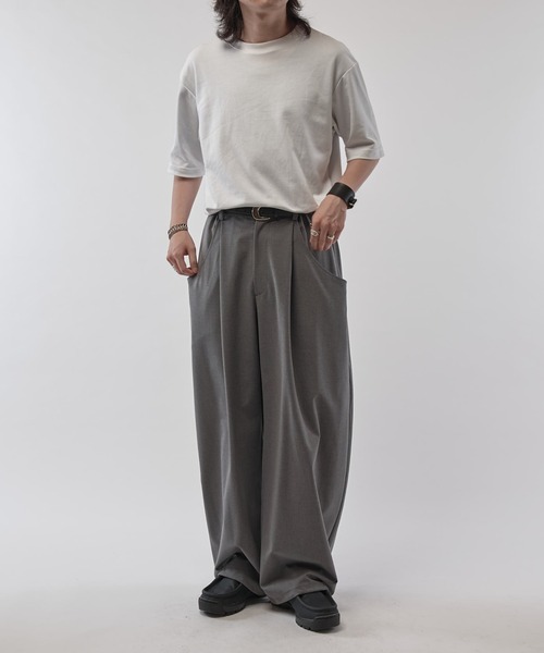 「Lui's」 スラックス S ブラック メンズの画像