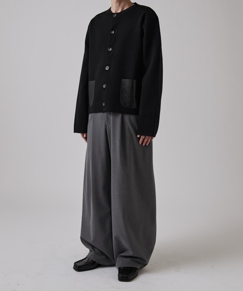「Lui's」 スラックス S ブラック メンズの画像