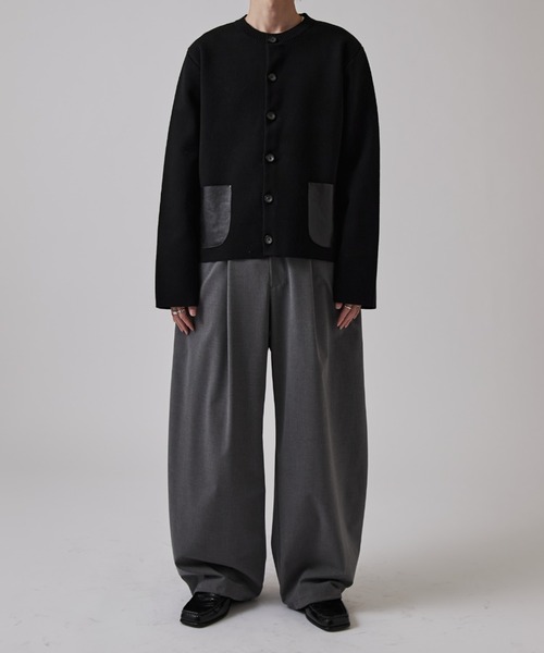 「Lui's」 スラックス S ブラック メンズの画像