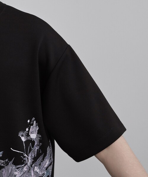 tk.TAKEO KIKUCHI（ティーケータケオキクチ） tシャツ リーフエンブロ