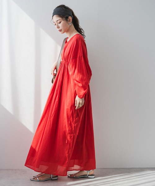 「bohmal」 長袖ワンピース FREE ブラック レディース_画像3