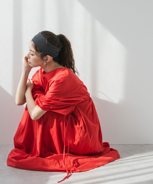 「bohmal」 長袖ワンピース FREE ブラック レディース_画像7