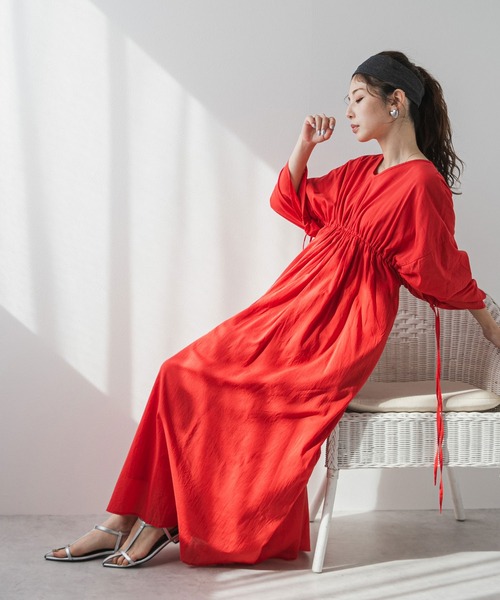 「bohmal」 長袖ワンピース FREE ブラック レディース_画像8