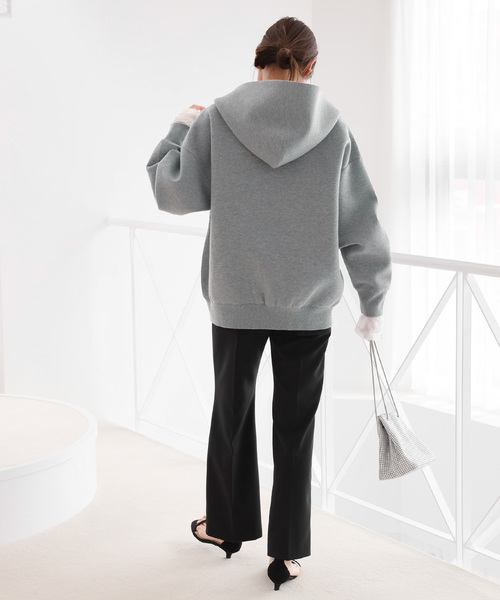 「JOURNAL STANDARD relume」 ジップアップパーカー FREE ベージュ レディース