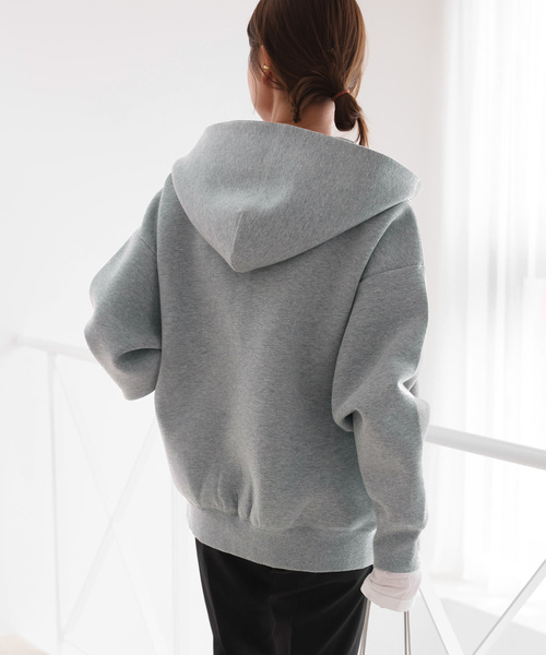 「JOURNAL STANDARD relume」 ジップアップパーカー FREE ベージュ レディース