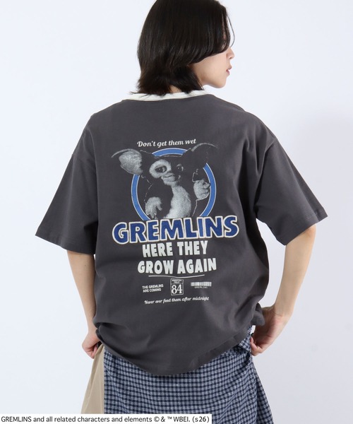 tシャツ GREMLINS（グレムリン）GIZMO ギズモ バックプリント リンガー 