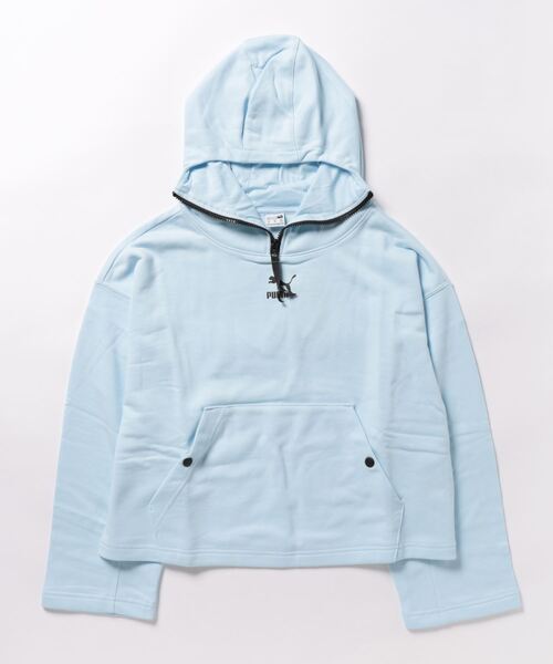 「PUMA」 プルオーバーパーカー SMALL ブラック レディース_画像4