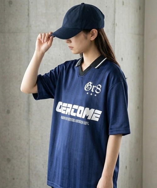 エフエーティー　シャツ　S　ブラック　ストライプ 8 tシャツ ストライプ襟付きサッカーTシャツ メンズ レディース