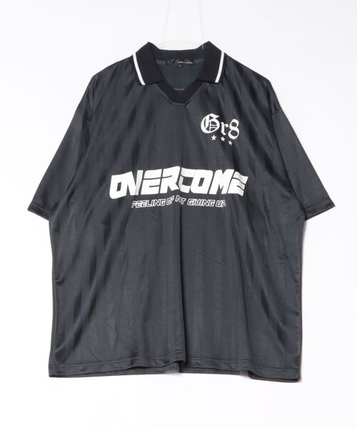 8 tシャツ ストライプ襟付きサッカーTシャツ メンズ レディース