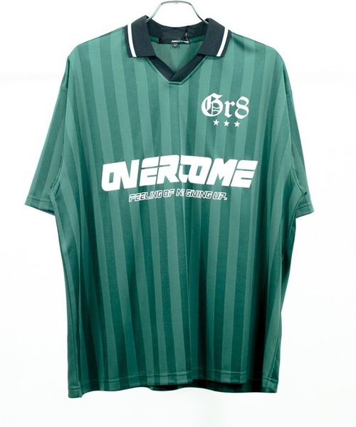8 tシャツ ストライプ襟付きサッカーTシャツ メンズ レディース