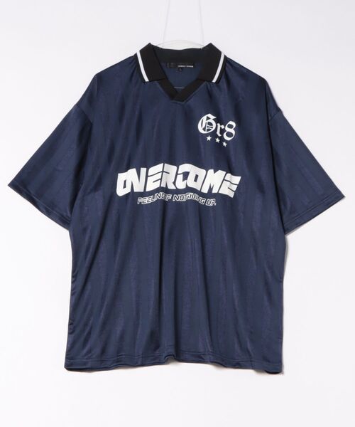 8 tシャツ ストライプ襟付きサッカーTシャツ メンズ レディース