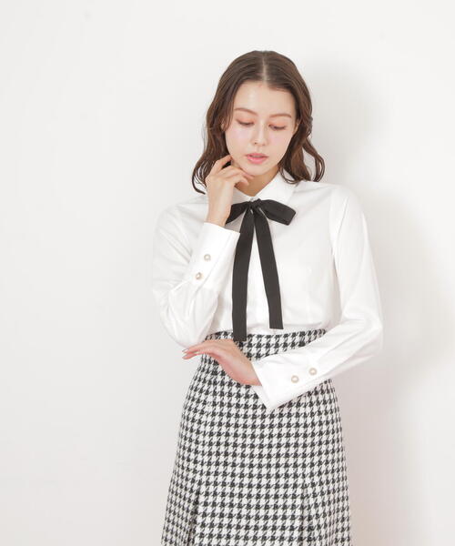 「JILL by JILL STUART」 長袖シャツ FREE ホワイト レディース_画像3
