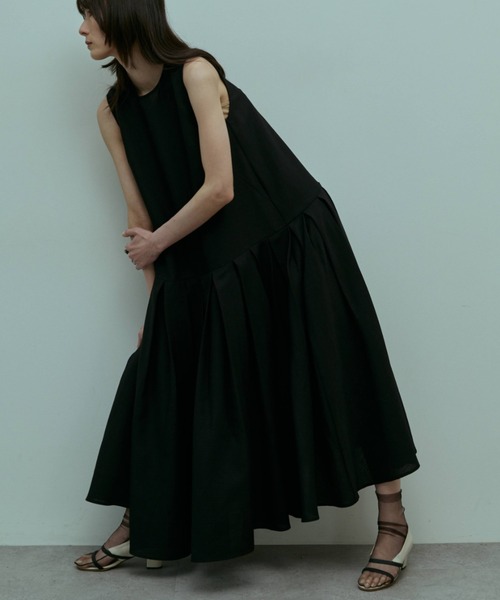 ワンピース Linen Like Tuck Dress
