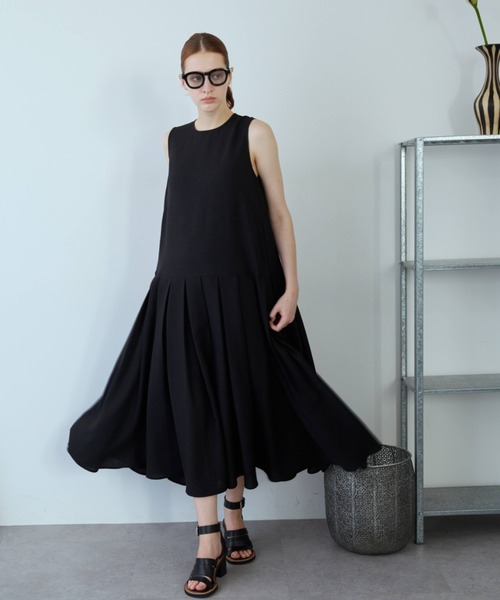 ワンピース Linen Like Tuck Dress