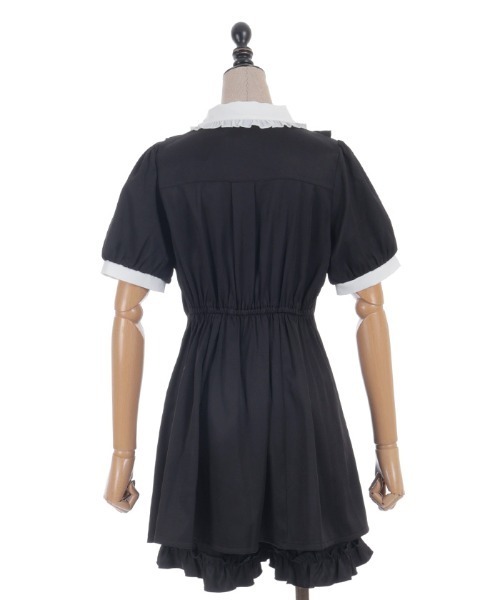 axes femme POETIQUE ワンピース 半袖 バイカラーリボンセットアップ