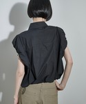 ブラウス シャツ レース刺繍ドロストヘムノース...の詳細画像5