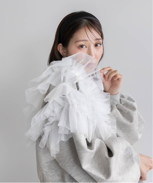 「RANDA」 長袖カットソー - ホワイト レディース_画像2