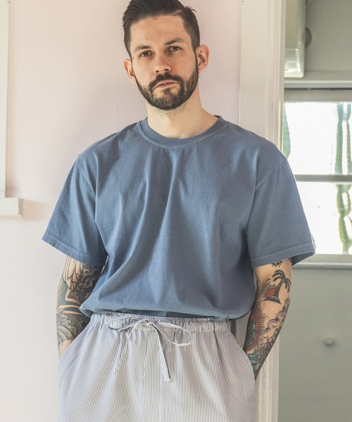「MR.OLIVE」 半袖Tシャツ MEDIUM ブルー メンズ_画像5