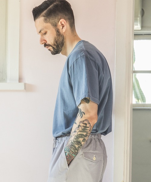 「MR.OLIVE」 半袖Tシャツ MEDIUM ブルー メンズ_画像6