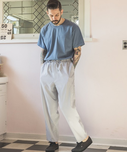 「MR.OLIVE」 半袖Tシャツ MEDIUM ブルー メンズ_画像8
