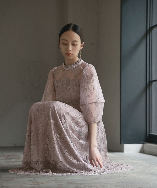 「GIRL」 7分袖ワンピース S ダークアッシュ レディース_画像2