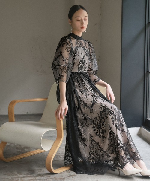 「GIRL」 7分袖ワンピース S ダークアッシュ レディース_画像5